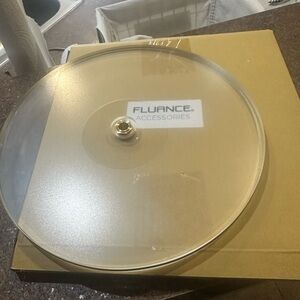 Fluance clear high density platter acrylic turntable accessories record player